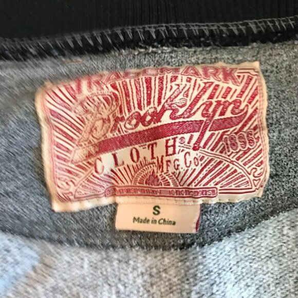 Brooklyn Cloth Mfg Co Trademark Varsity Jacket Women's Sz Small Snap Front Gray - Picture 7 of 7